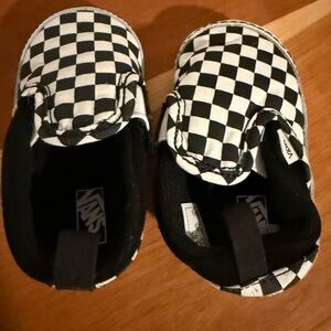 Vans Kids Black and White Checkered Sneakers